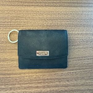 Kate Spade Black small wallet with Key Ring